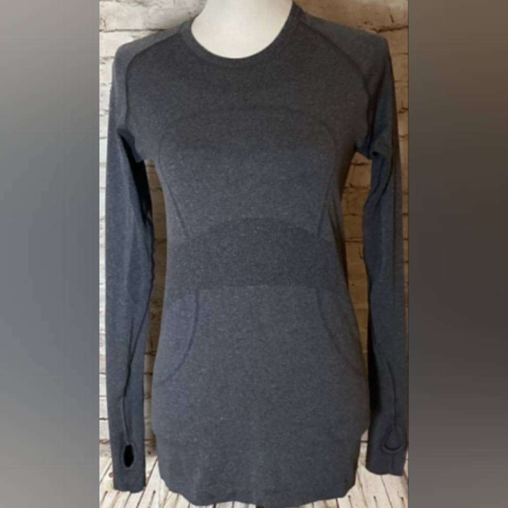🍋 Lululemon Swiftly Tech Long Sleeve Heathered Gray Size 4